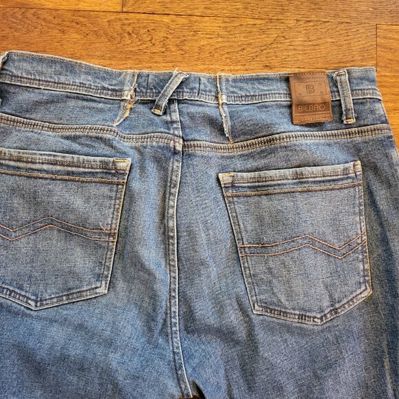 BILBAO Jeans Men's 38 x 32 Regular Fit Medium Wash Straight Leg NEW B3 - Picture 7 of 9